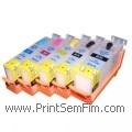 Tinteiros recarregáveis Canon PGI-520/CLI-521 com tintas