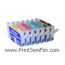Tinteiros recarregáveis Epson T0341-T0348